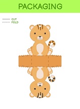 çocuklar için hazır hayvan model maketi şablonu, paper craft model animals